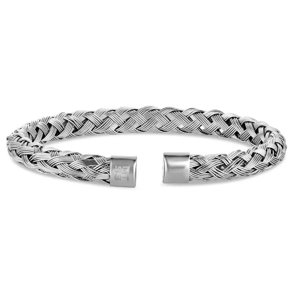 Montana Silversmiths Simple Braided Cuff Bracelet BC6521