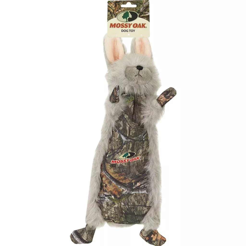 Mossy Oak Flattie Rabbit Realistic Plush Dog Toy