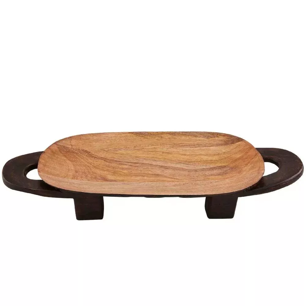 Mud Pie Two Tone Wood Tray - FINAL SALE