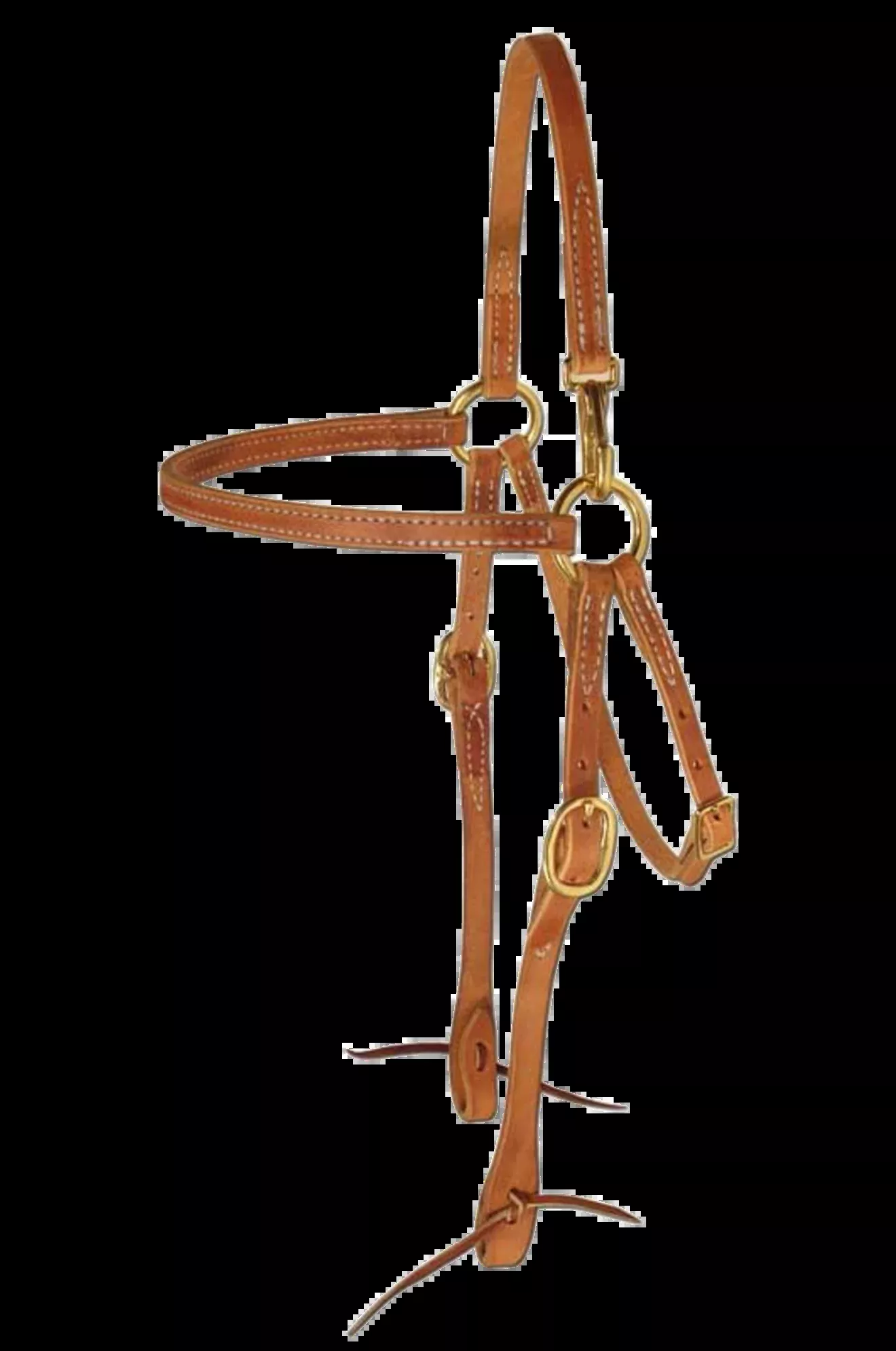Mule Headstall W/ Snap At Crown