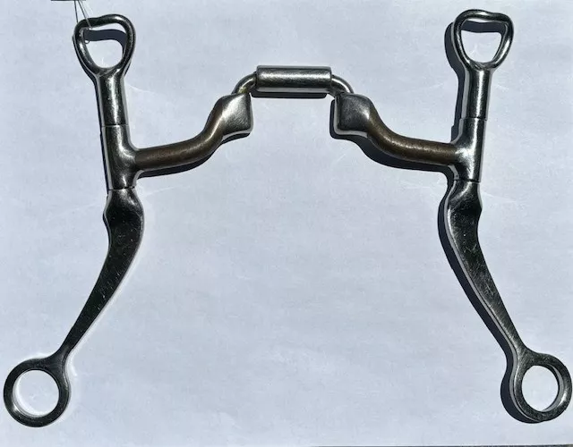 Myler Flat Shank with Correctional Low Ported Barrel Bit