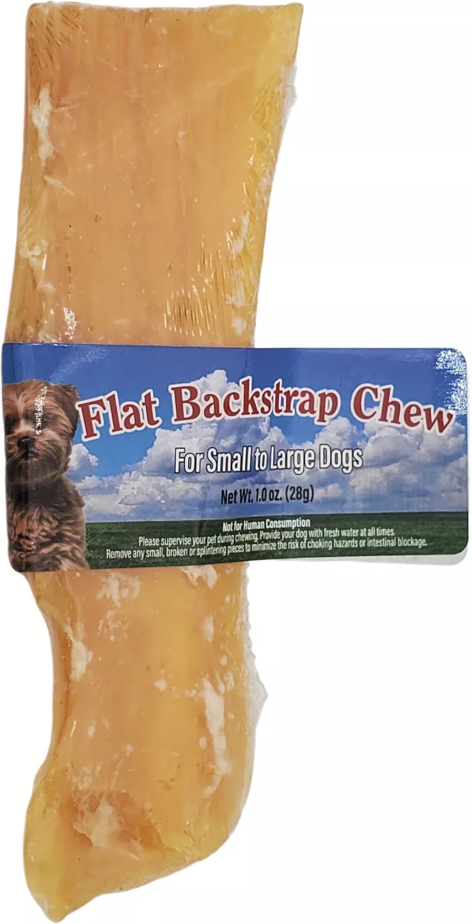 Nature's Own Flat Backstrap Dog Chew, 1 Piece