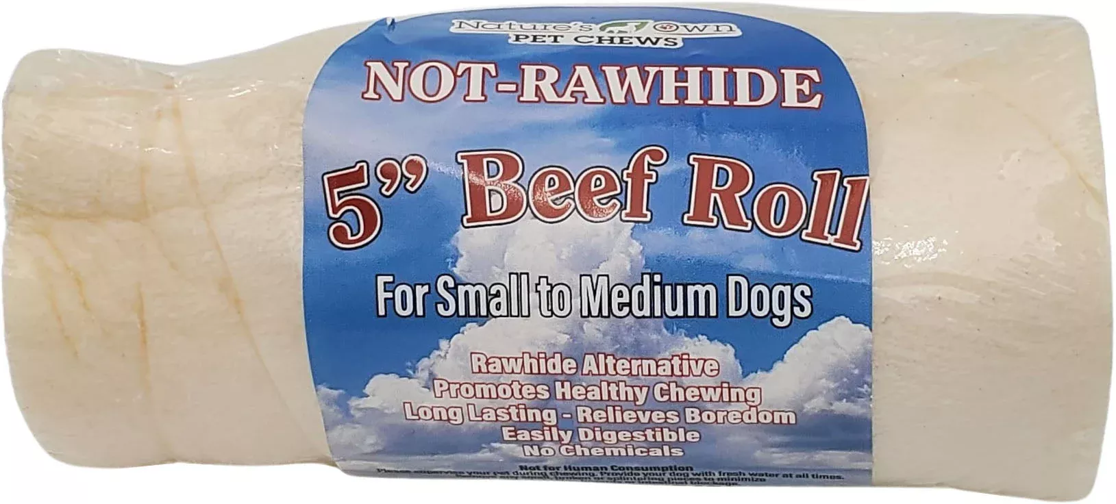 Nature's Own USA Not-Rawhide Beef Chew, 5 in