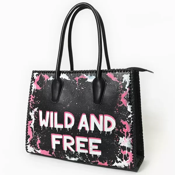 Never Mind Tote Genuine Leather Women Bag Western Handbag Purse