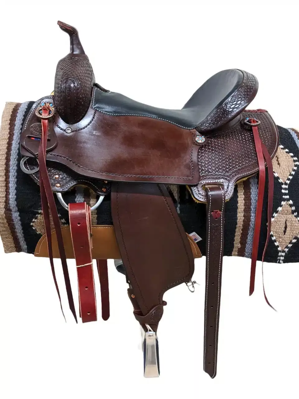 New HR Saddlery Western Chocolate Trail Saddle