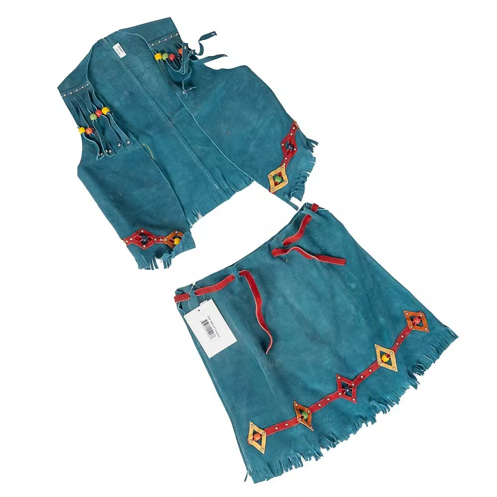 NEW LITTLE COWPOKE GIRLS OUTFIT - TURQUOISE