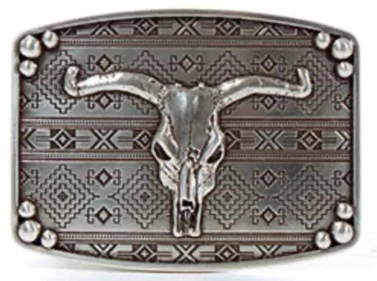 Nocona Men's Aztec Longhorn Buckle