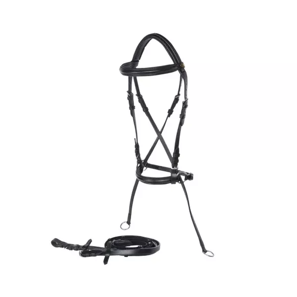 NORFOLK BITLESS BRIDLE | REINS INCLUDED | BROWN COB