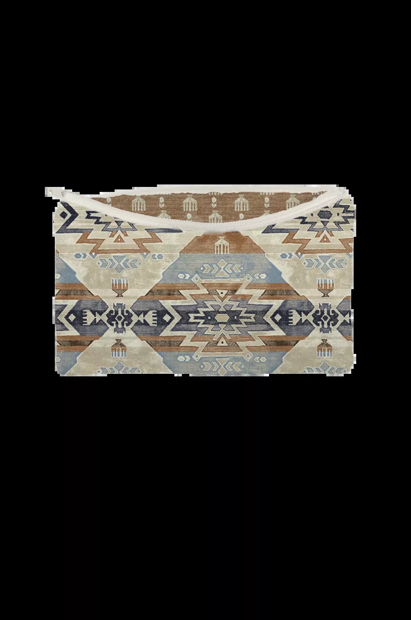 Norra Slate Linen Small Makeup Bag