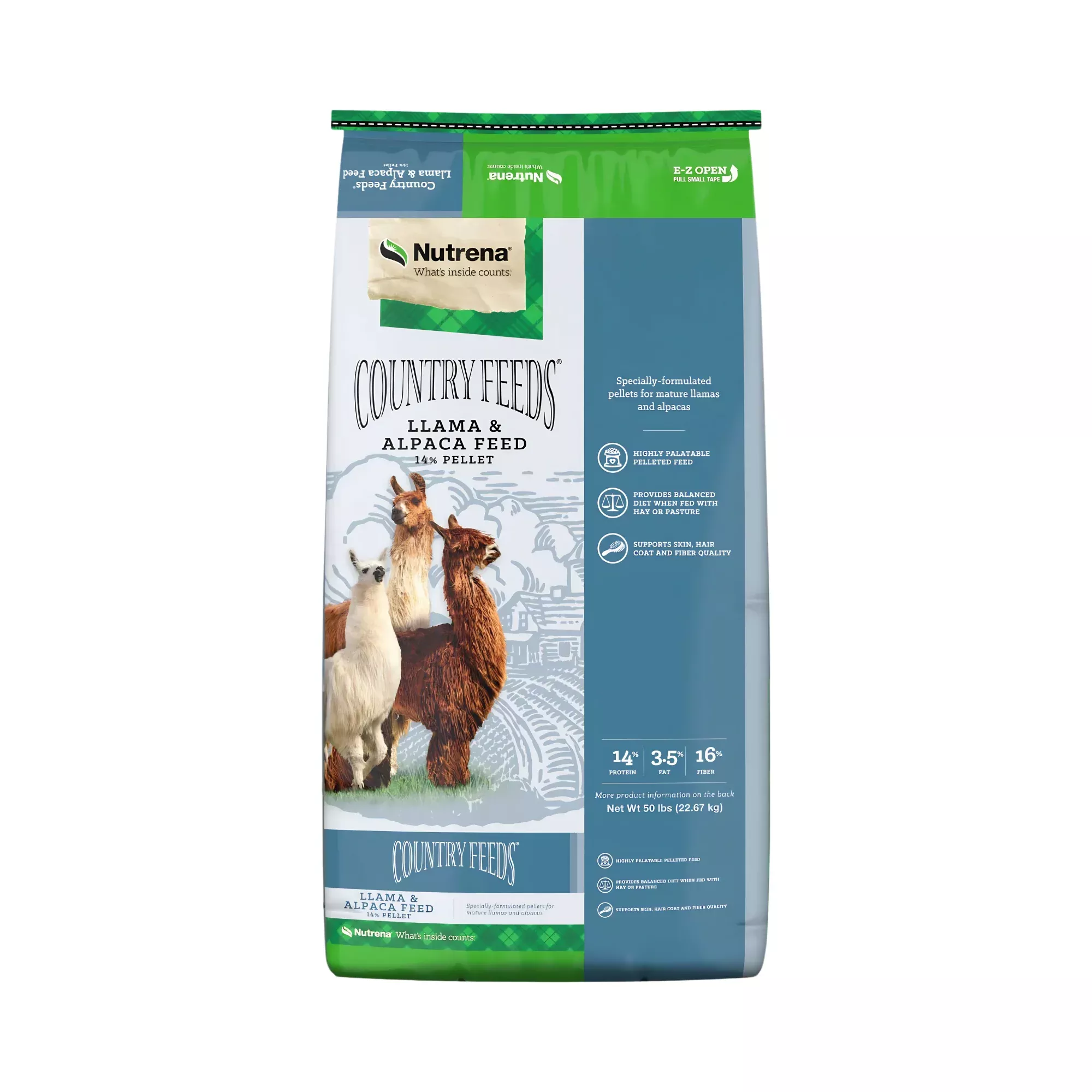 Nutrena Country Feeds Alpaca 14% Pelleted Feed