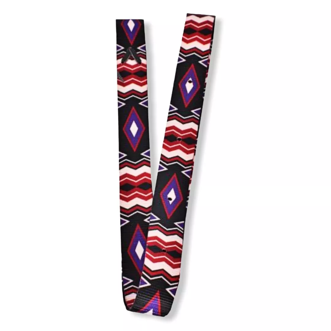 Nylon Tie Strap with black diamond design