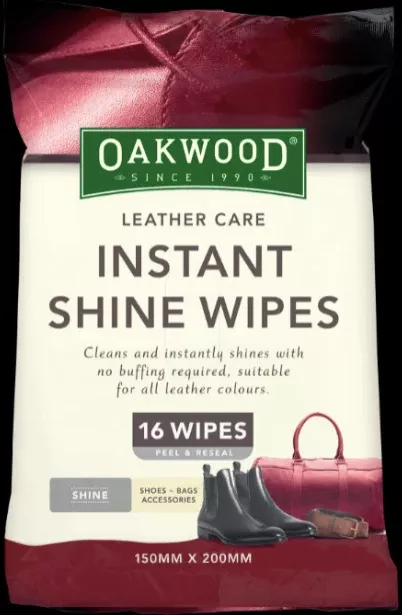 Oakwood Instant Shine Wipes 16pk