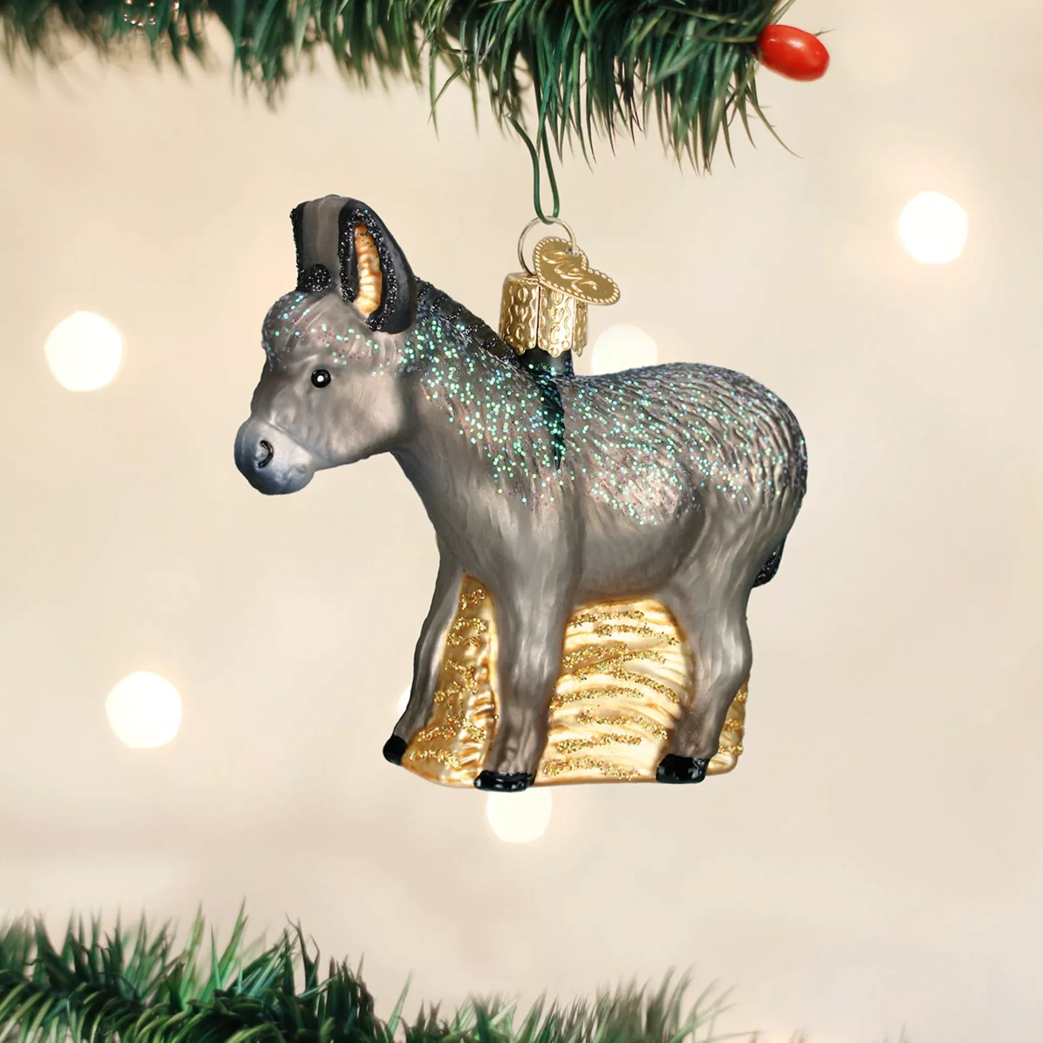 Old World Christmas Donkey Ornament