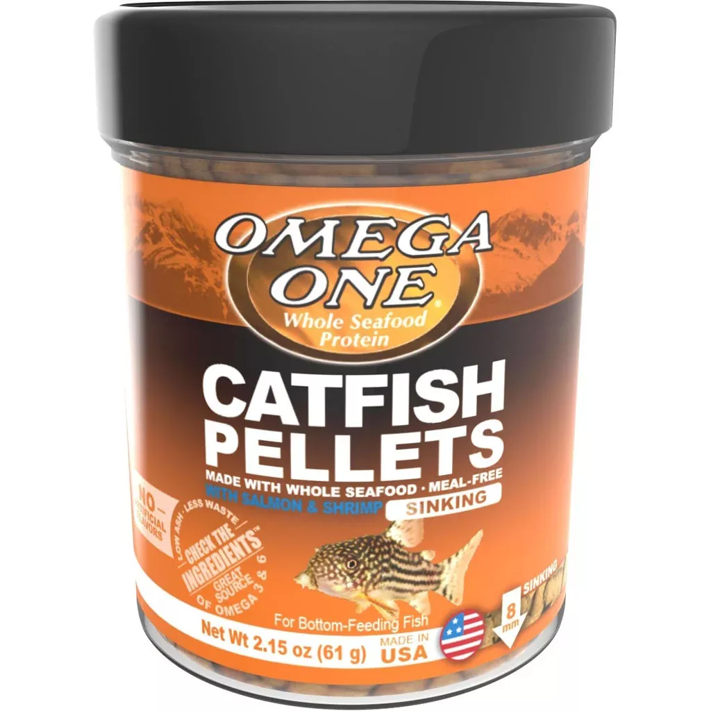 Omega One Catfish with Shrimp Pellets 2.15 oz