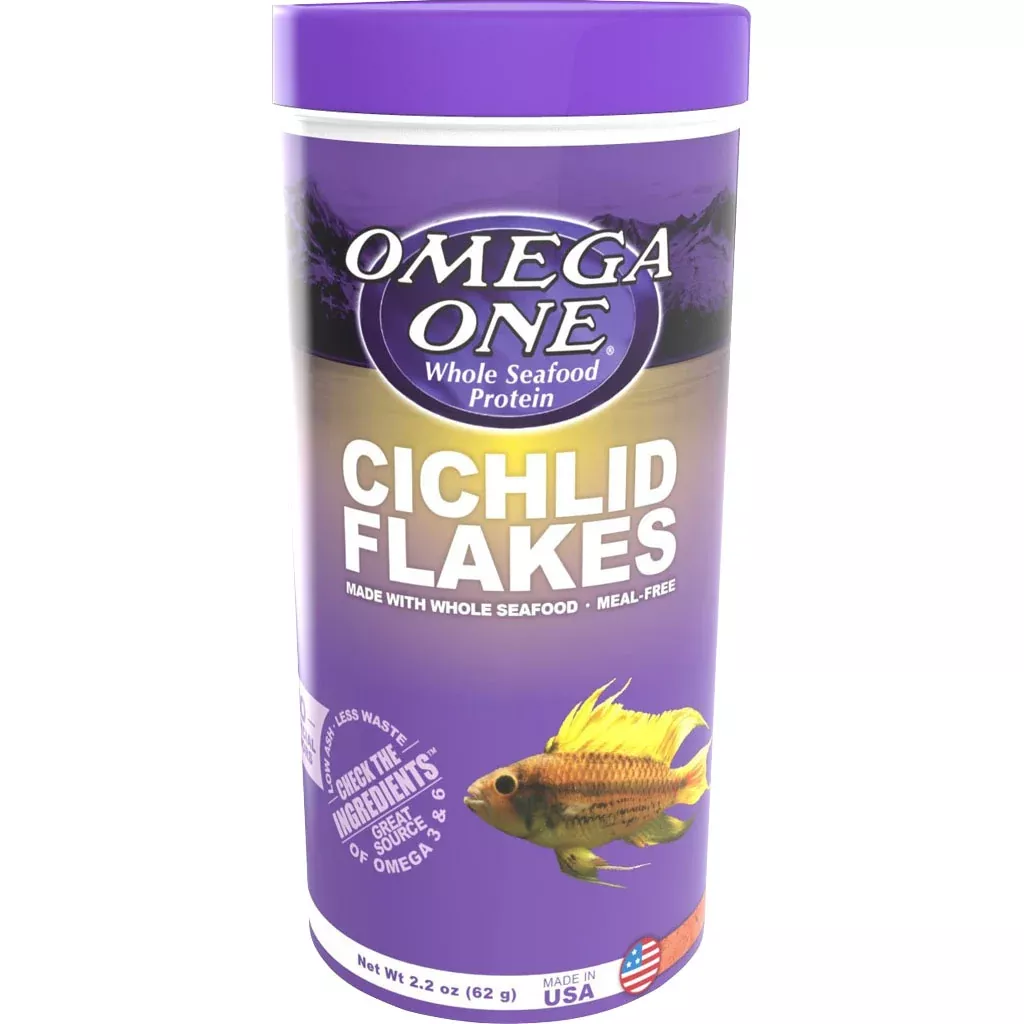 Omega One Cichlid Flakes 2.2 oz