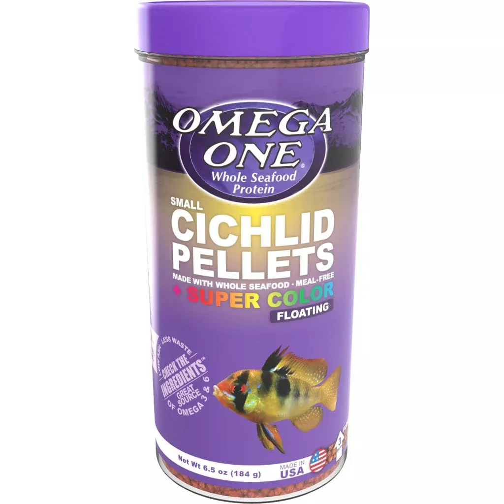 Omega One Cichlid Pellets, Small 6.5 oz