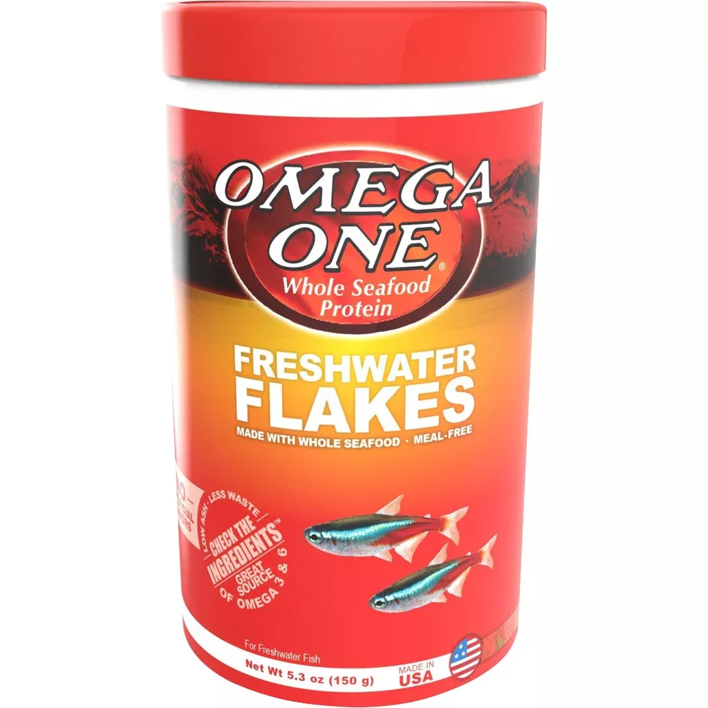 Omega One Freshwater Flakes, 5.3 oz