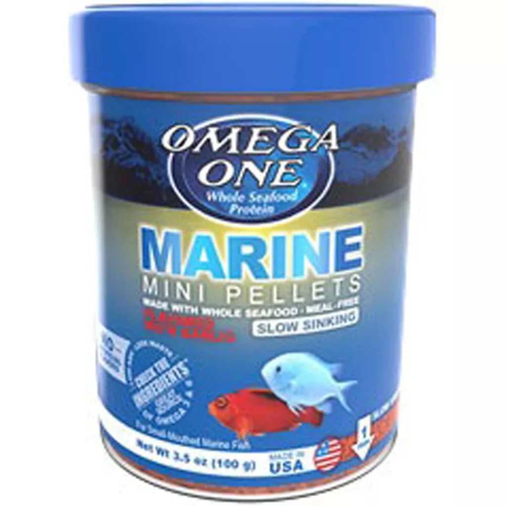 Omega One Garlic Marine Sinking Pellets, Large, 9 oz