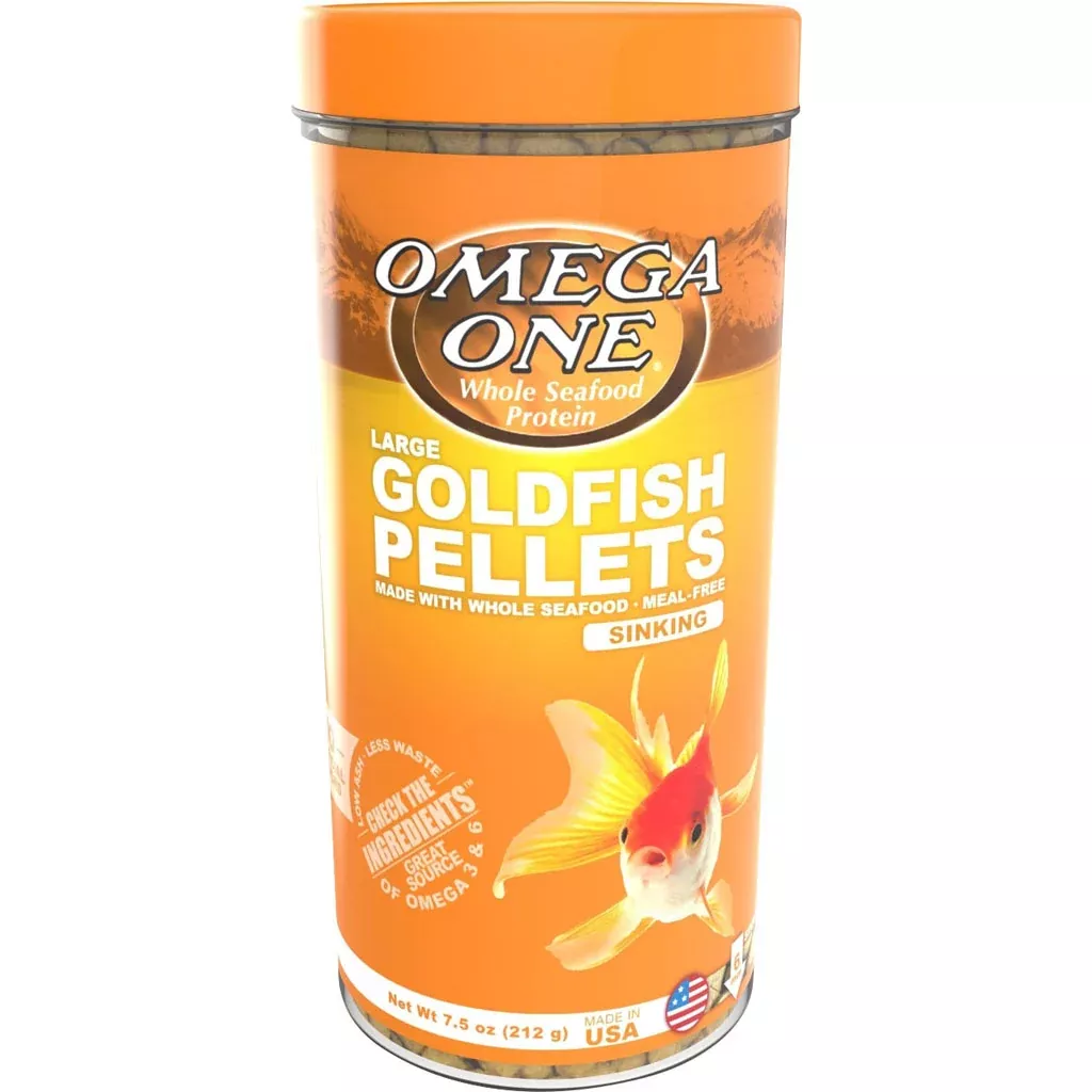 Omega One Goldfish Pellets, Large 7.5 oz