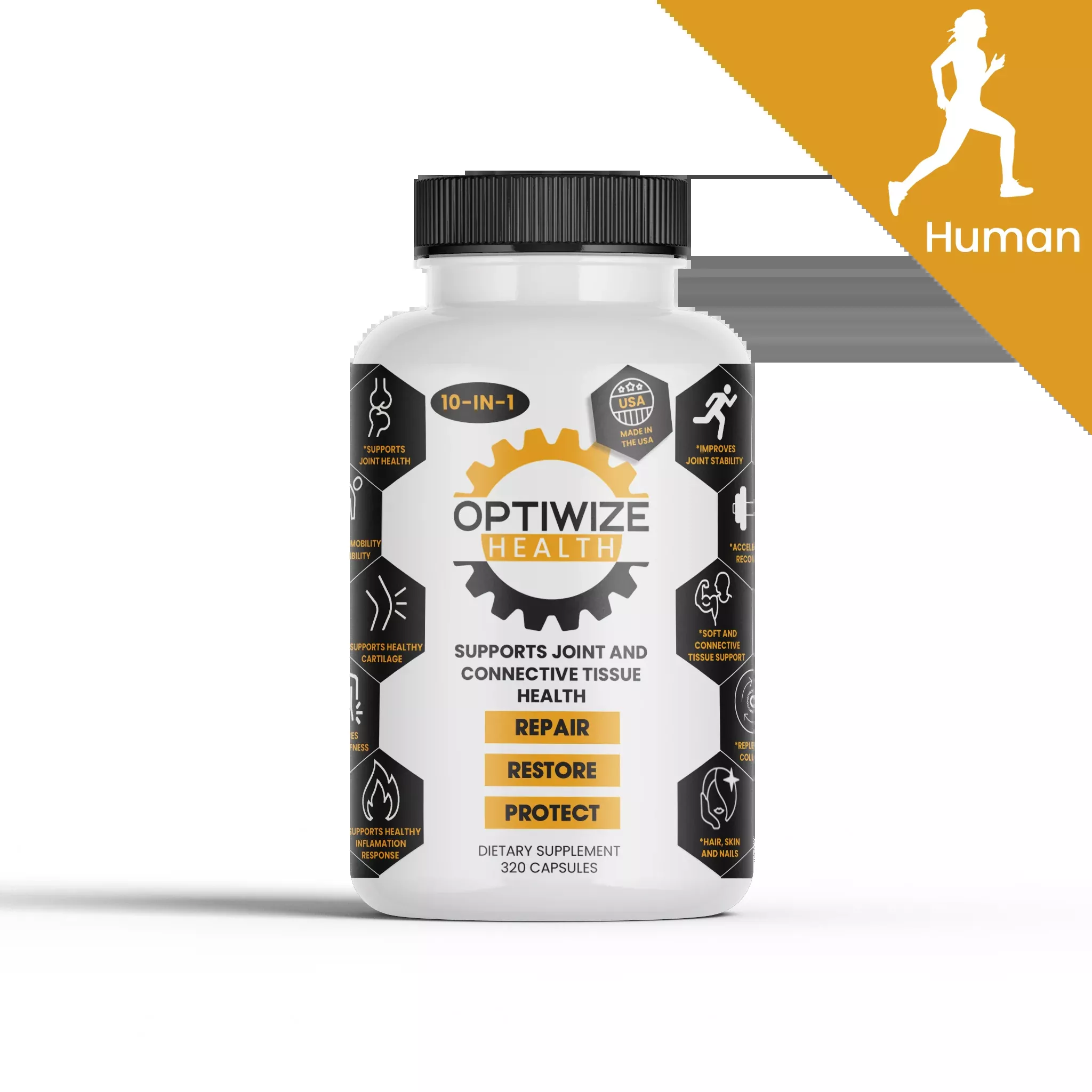 OptiWize Collagen +Plus Human Supplement for Joint Health