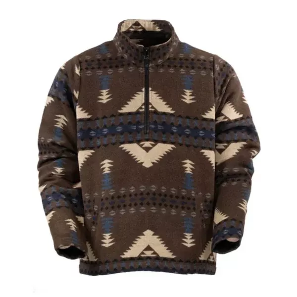 Outback Trading Mens Henley | Charlie | Brown