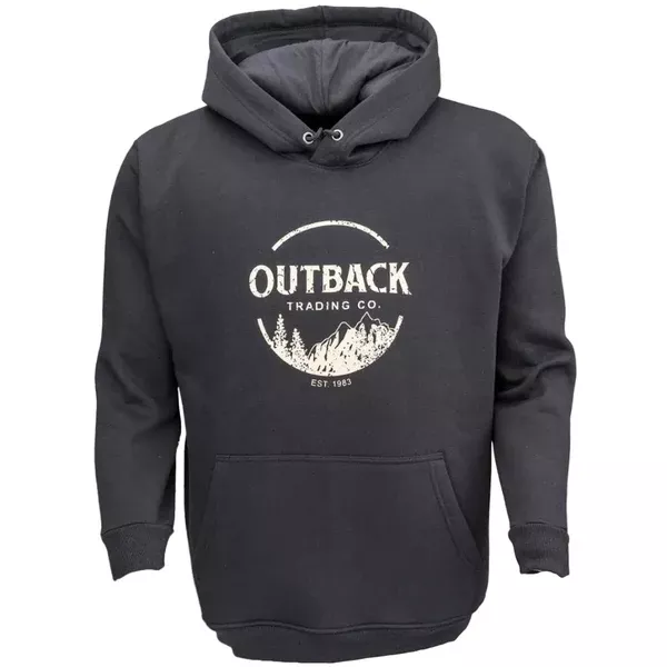 Outback Trading Mens Hoodie | Outback | Black