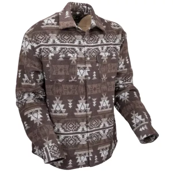 Outback Trading Mens Shirt Jacket | Hudson | Brown