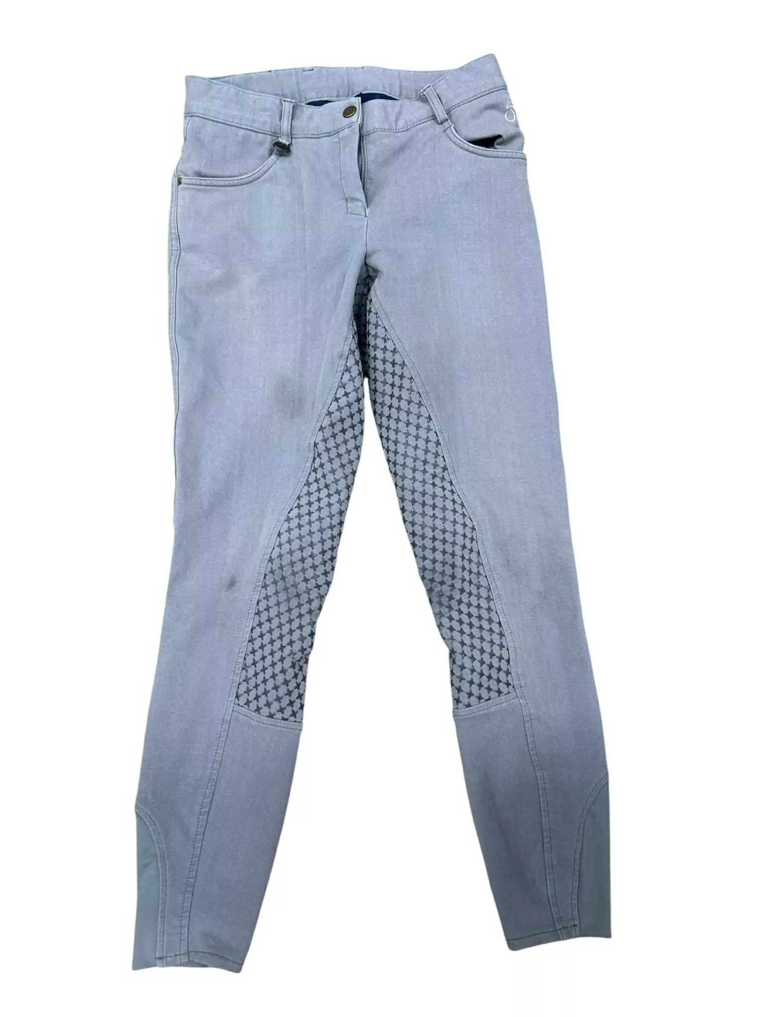 Ovation Full Seat Breeches - Grey - 28R - USED