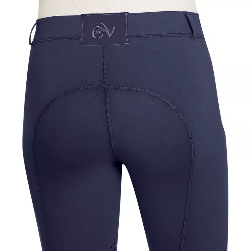 Ovation Kids’ Aerowick GripTec Knee Patch Tight – Navy