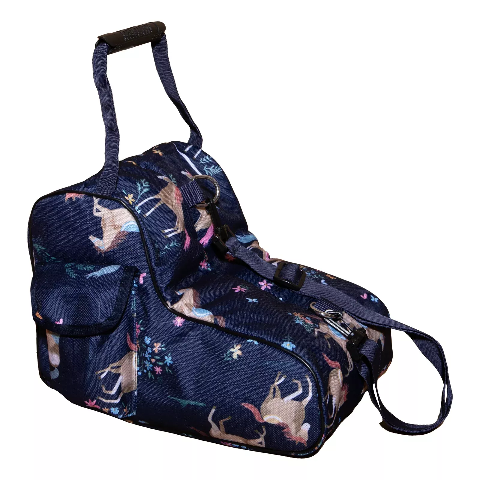 Ovation - Paddock Boot Bag - Navy Wildflower Run