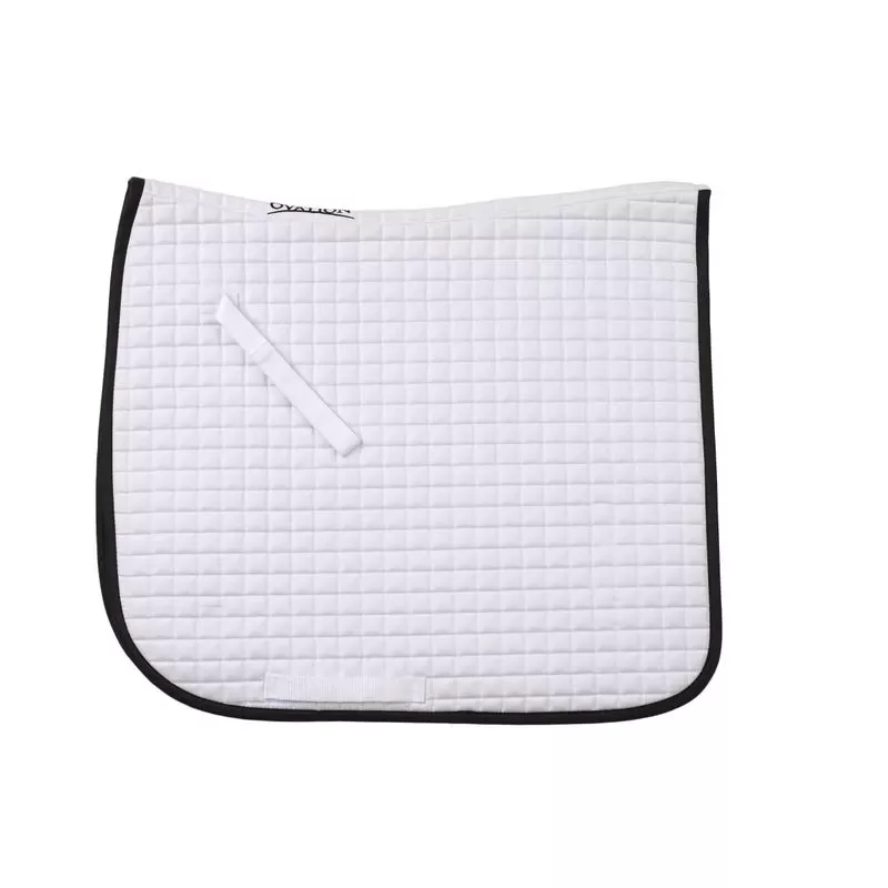 Ovation Pro Square Quilted Dressage Pad – White/Black