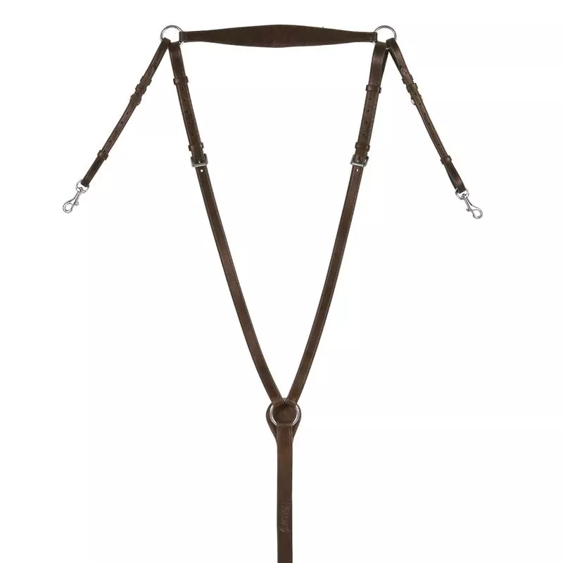 Ovation Wide Leather Hunt Breastplate – Brown