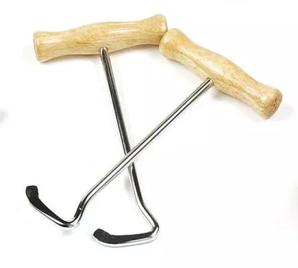 Ovation Wood Handle Boot Pull Hooks