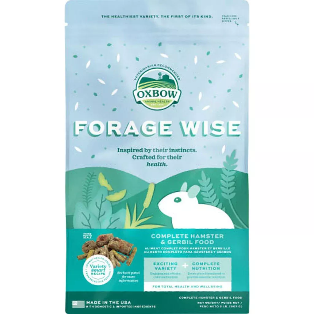 Oxbow Forage Wise Hamster & Gerbil Food, 2 lb