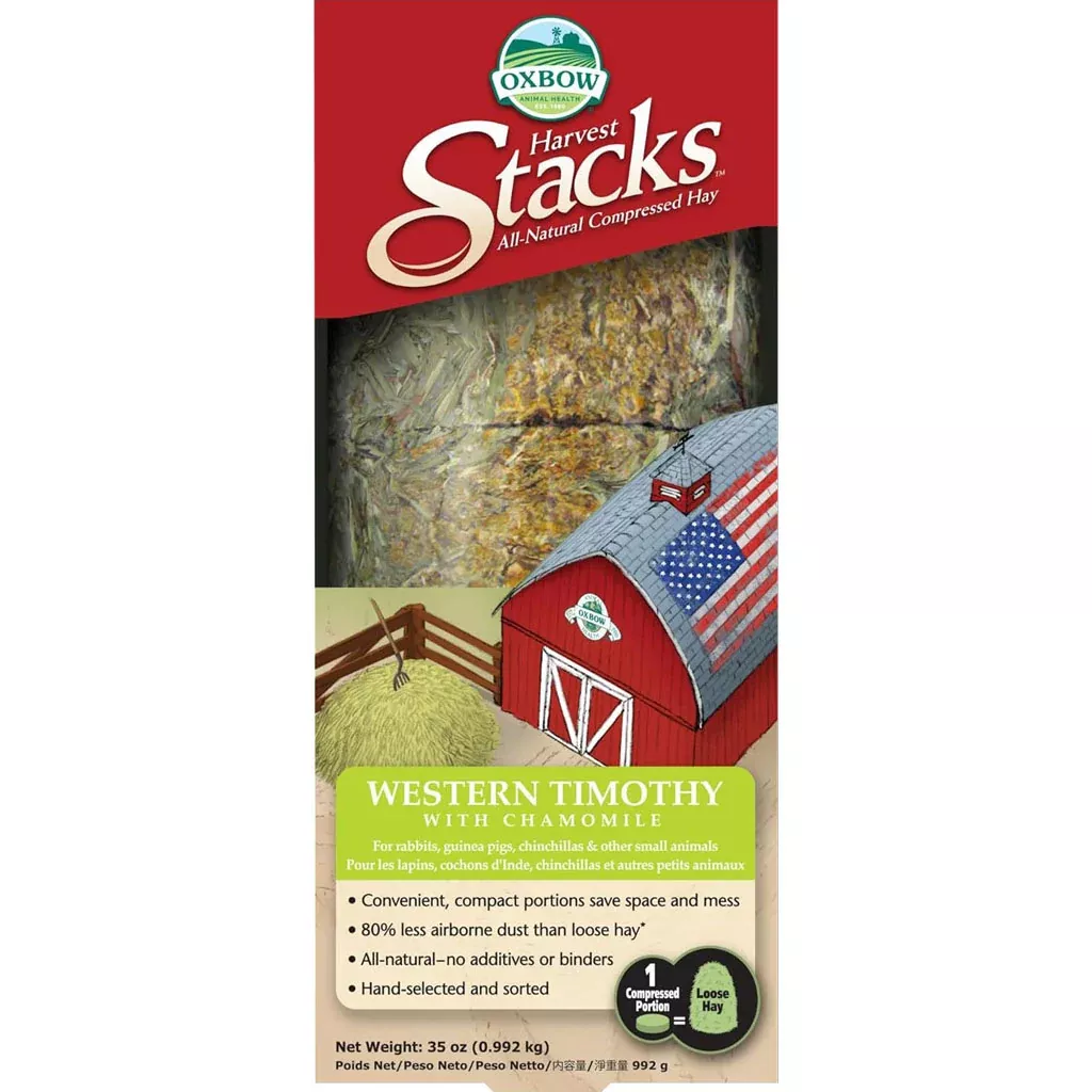 Oxbow Harvest Stacks Western Timothy Hay with Chamomile 35 oz