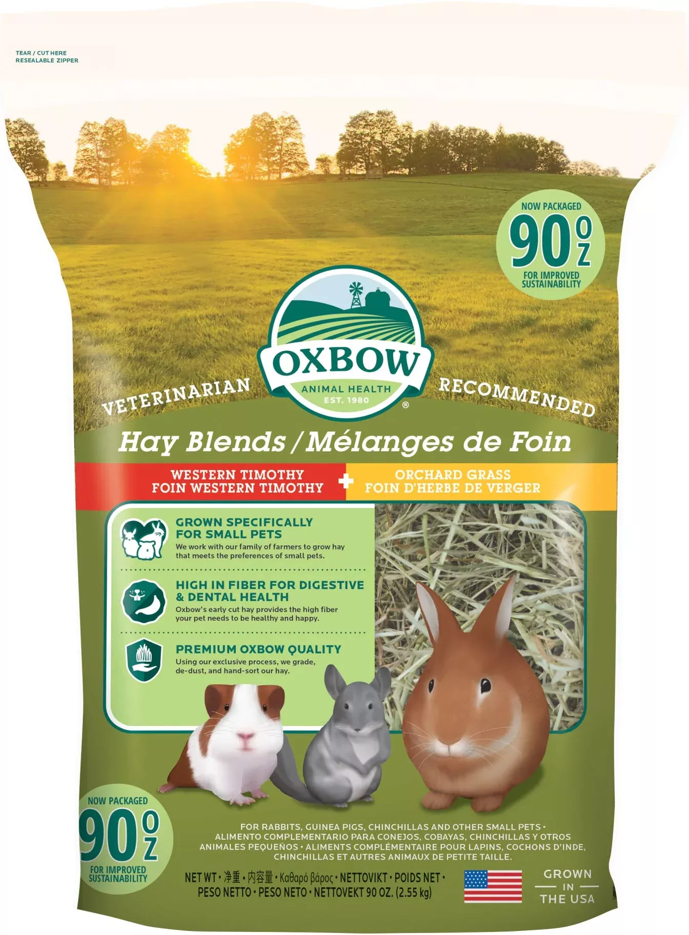 Oxbow Hay Blends Western Timothy & Orchard Grass Hay, 90 oz