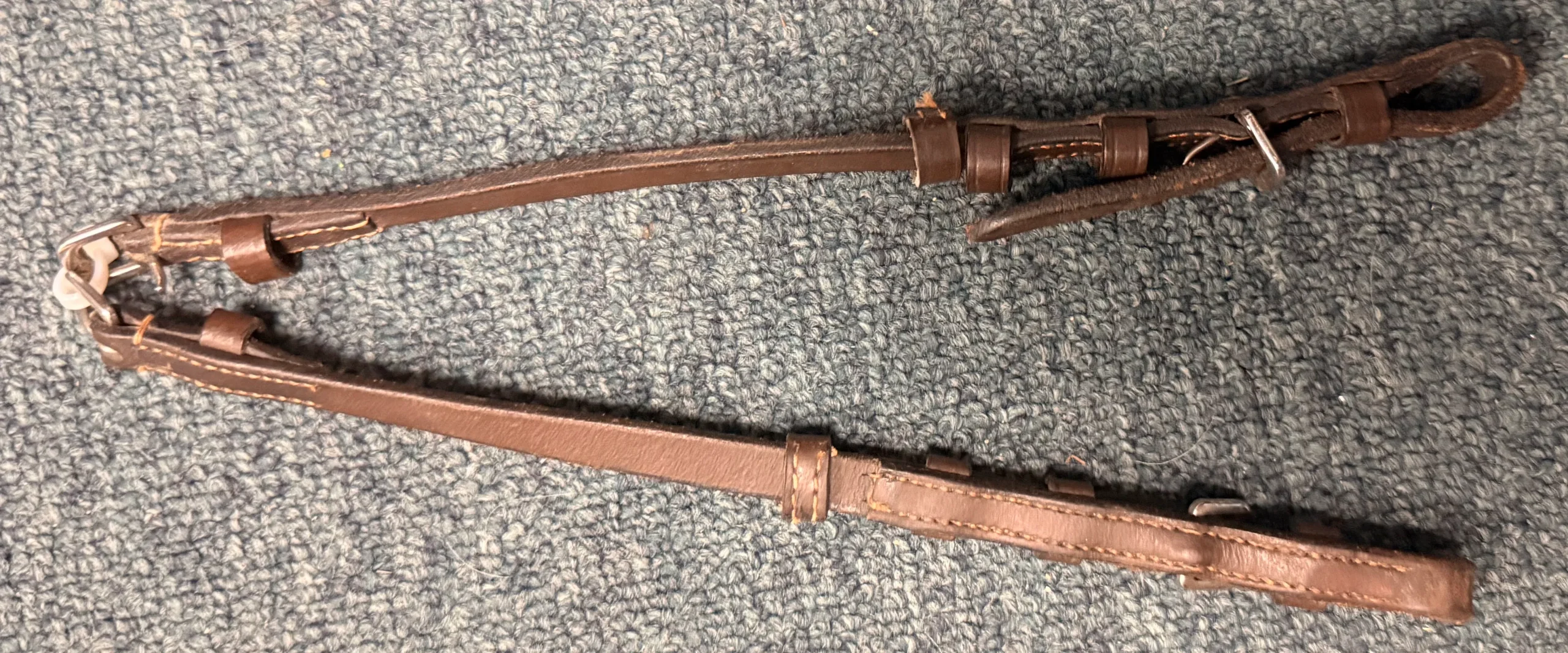 Pair Havana cheek pieces