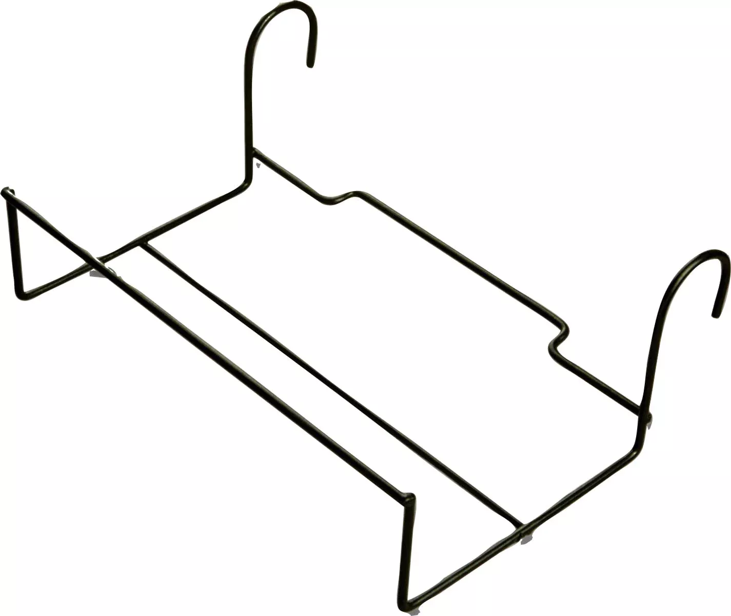 Panacea Adjustable Wire Flower Box Holder Bracket 18-36 in, Black