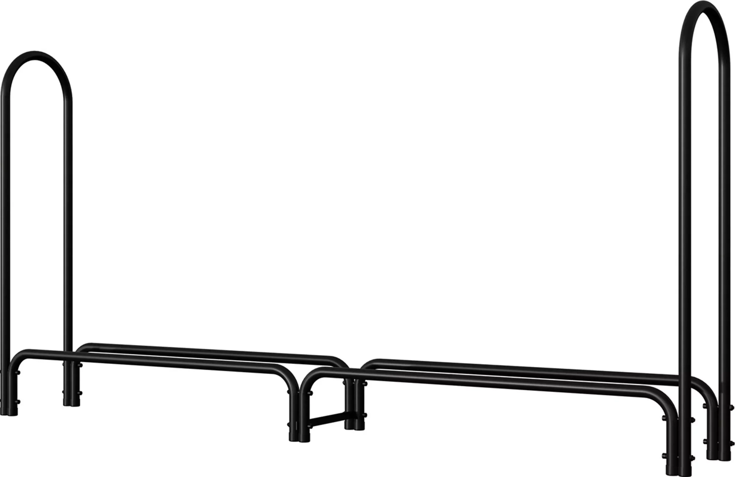 Panacea Deluxe Log Rack with Cover 8 ft Black