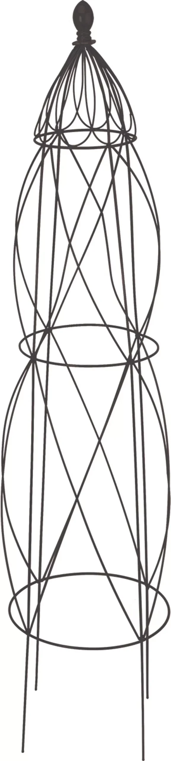 Panacea Diamond Garden Obelisk Black 51.5 in