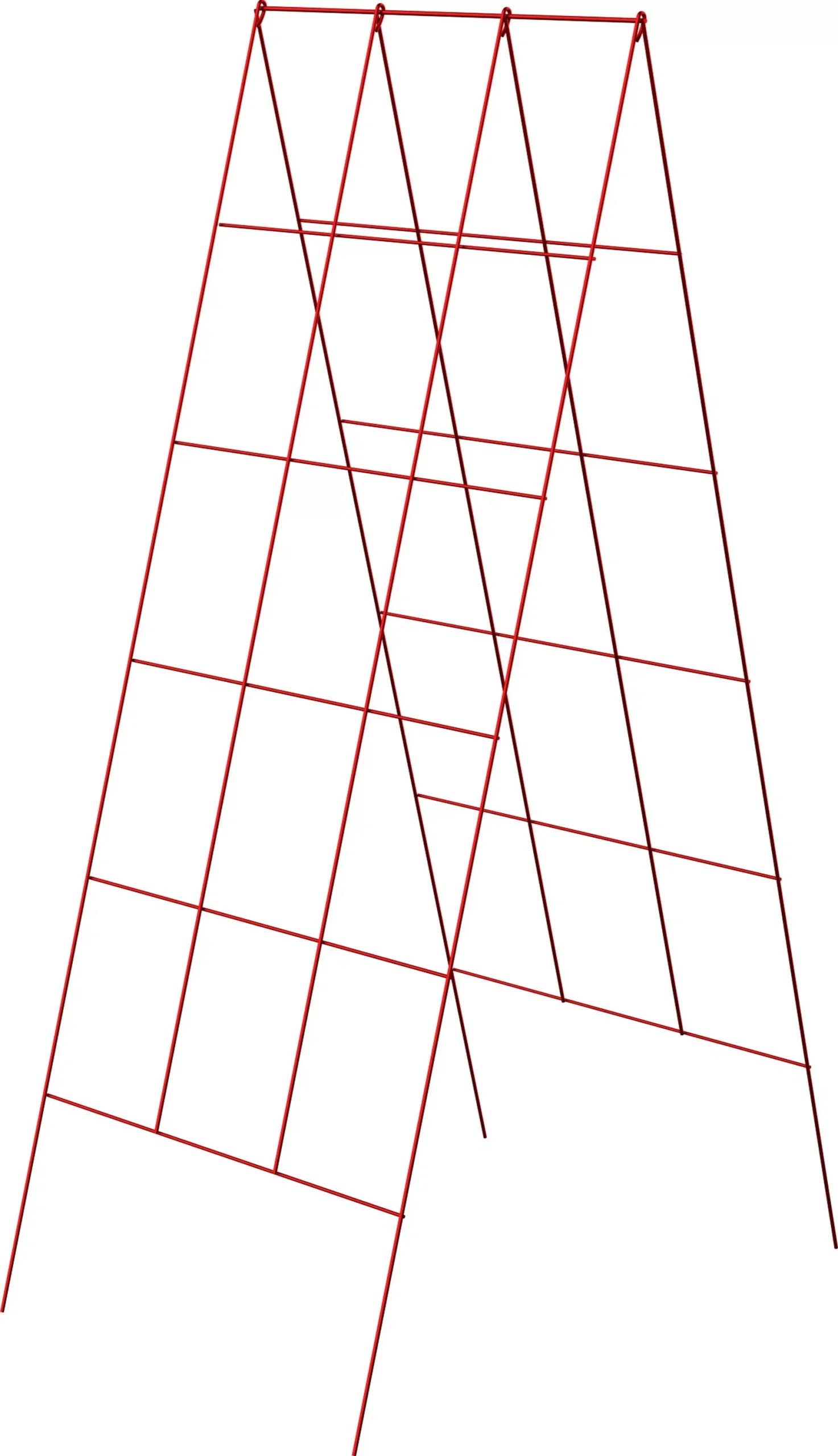 Panacea A-Frame Plant Support Trellis, Red, 48 x 18 in