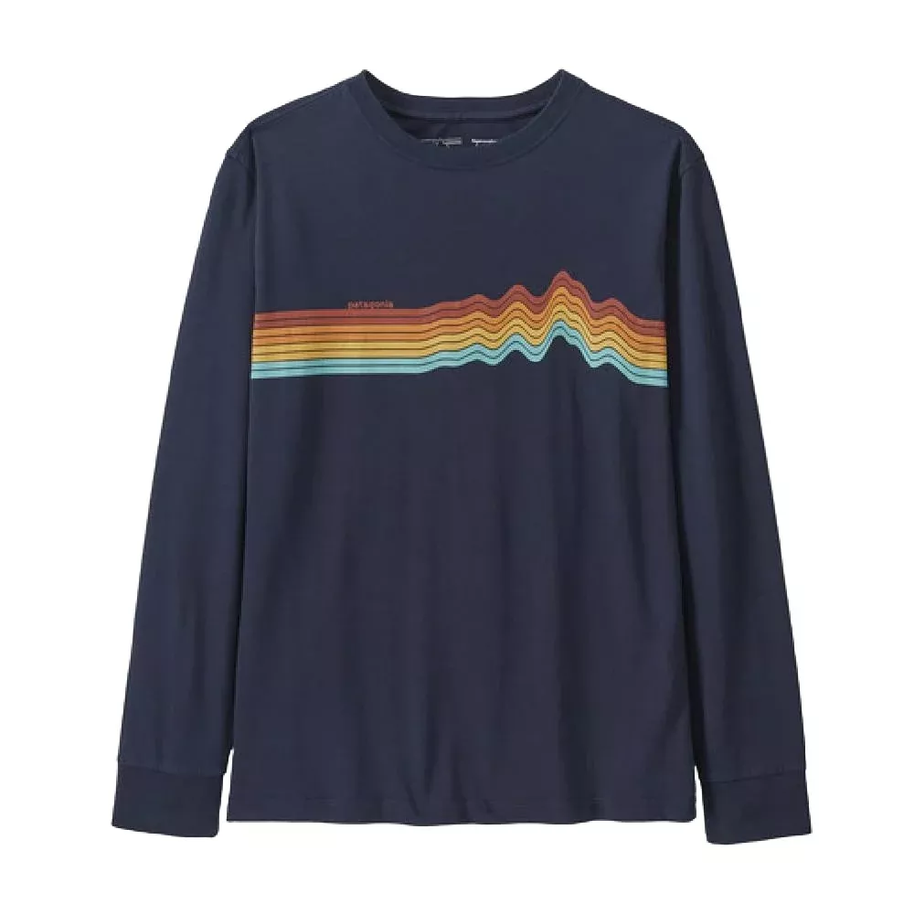 Patagonia Kid's Regenerative Ridge Rise Stripe Tee