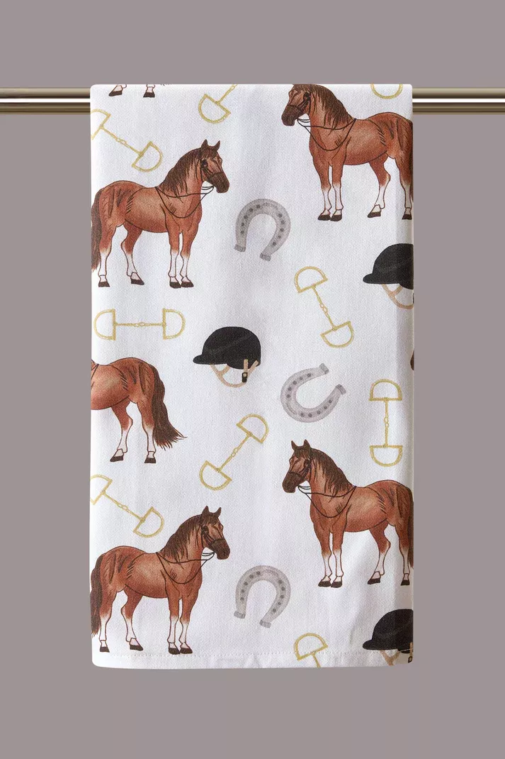 Peking Handicraft - Kitchen Towel - Equestrian