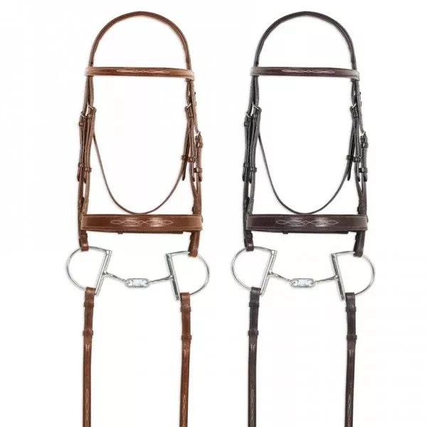 Pessoa PRO Fancy Stitched Wide Nose Bridle