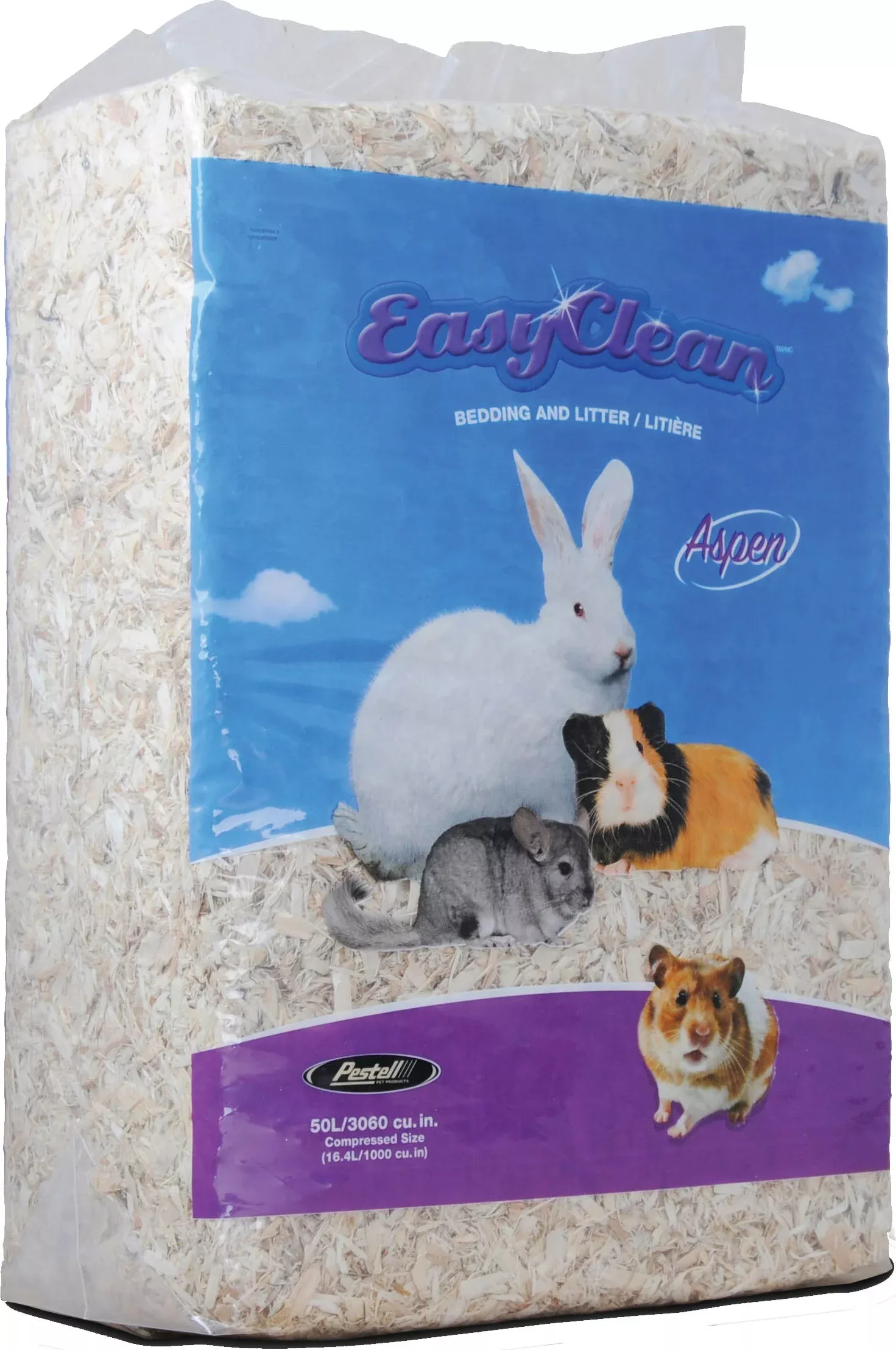 Pestell Easy Clean Aspen Small Animal Bedding 50 L
