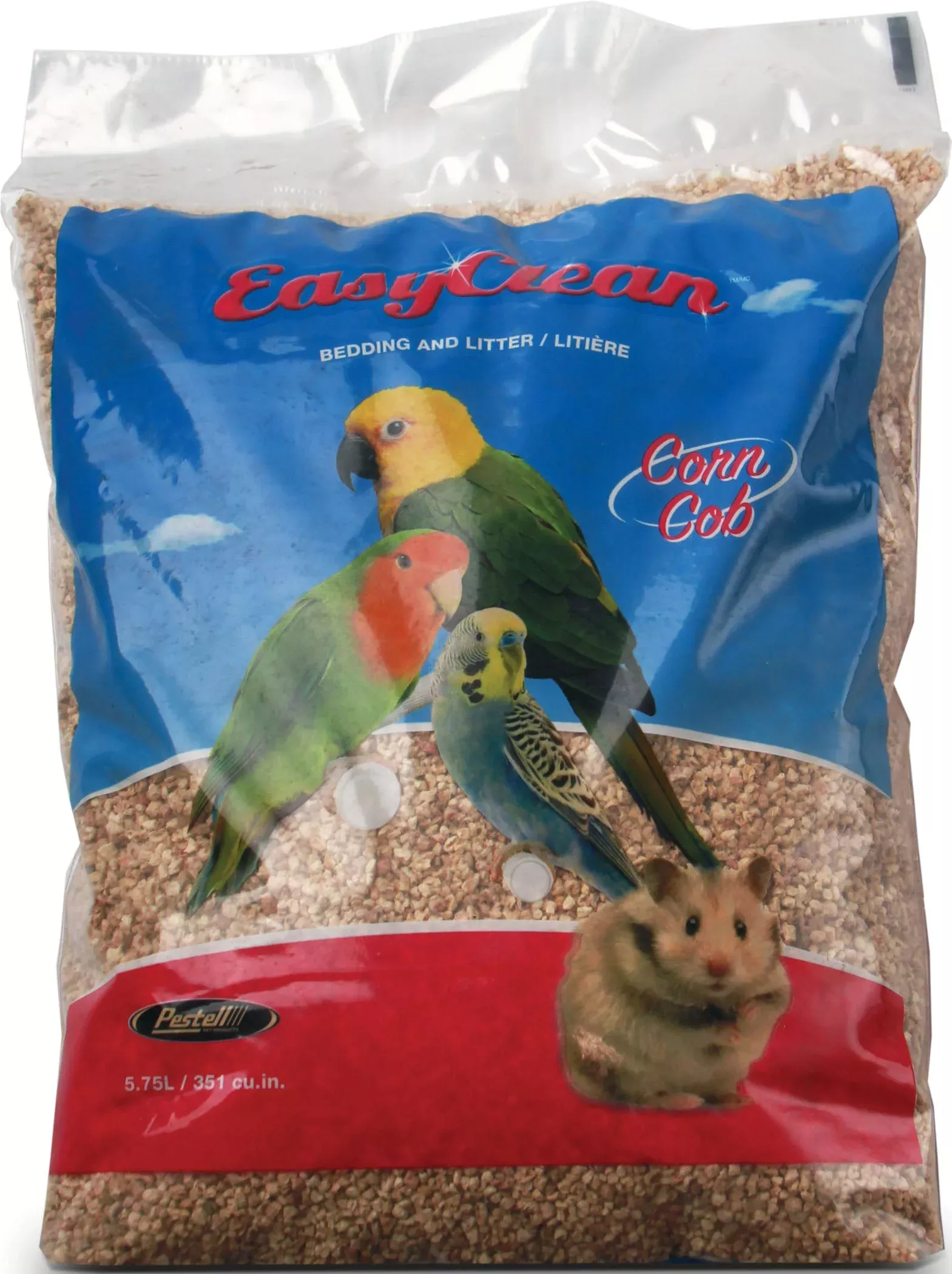 Pestell Easy Clean Corn Cob Small Animal Bedding, 5.75 L