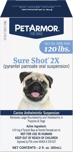 Petarmor Sureshot 2X Dewormer