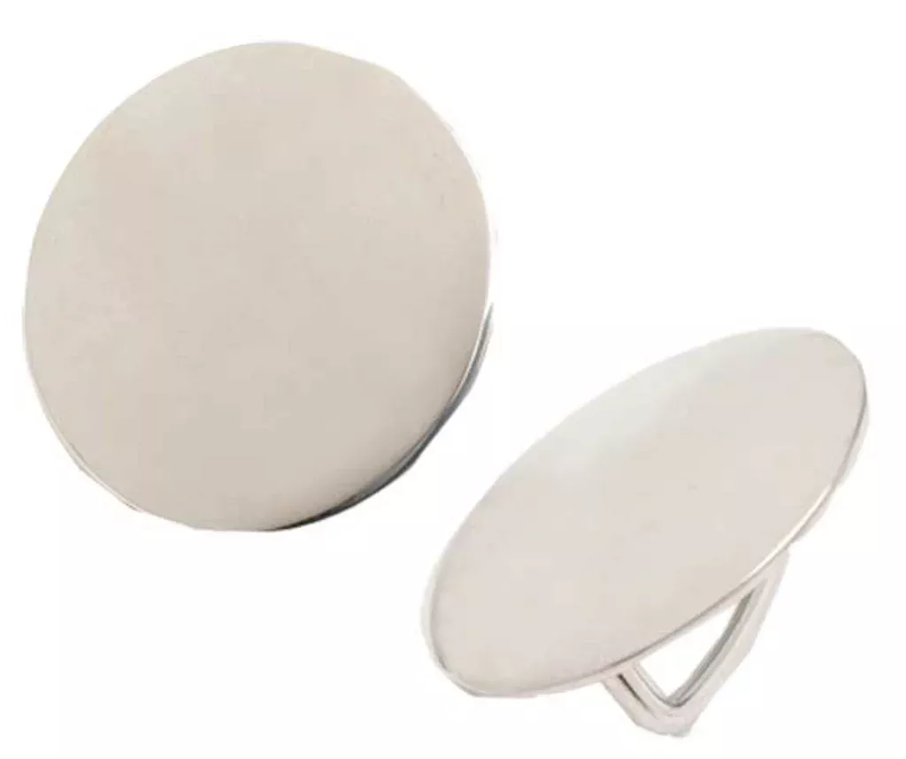 Plain Stainless Steel Rosettes (Pair)