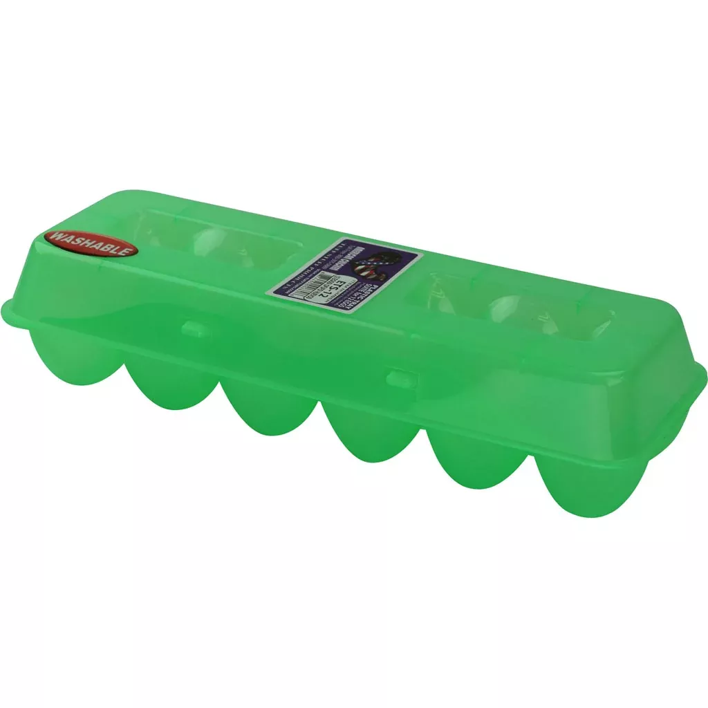 Plastic Egg Carton – 12 ct, Green