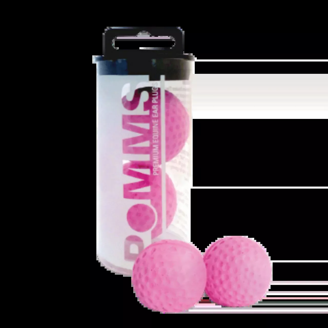 Pomms Equine Ear Plugs - Horse Size Original - Pink